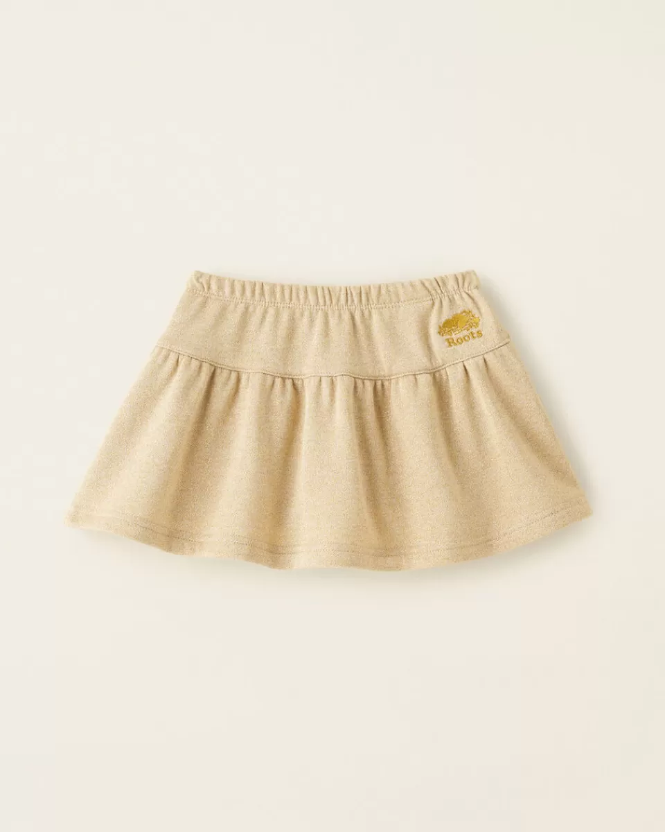 Roots Toddler Girls Gold Sparkle Skirt PALE GOLD Flash Sale