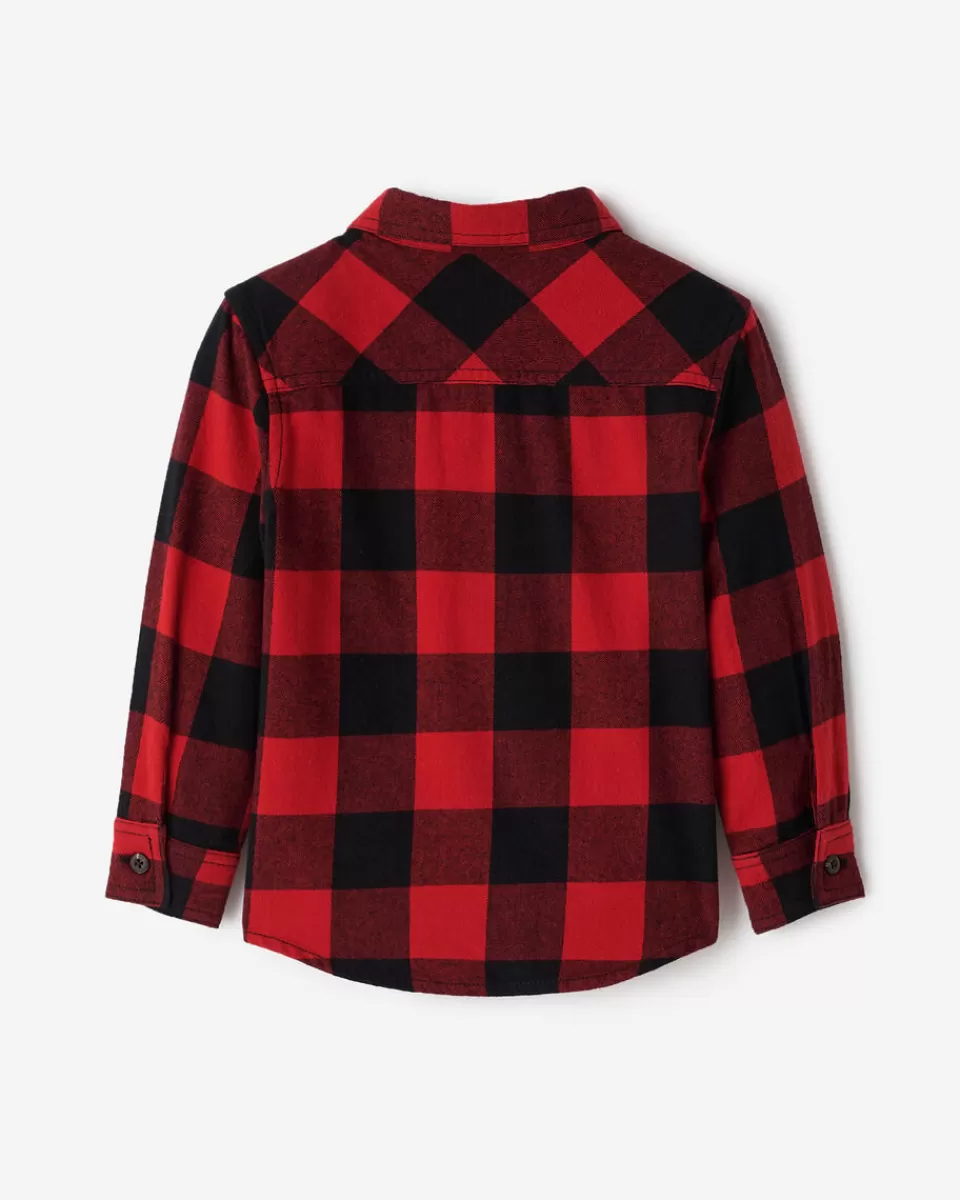 Roots Toddler Park Plaid Shirt CABIN RED Outlet