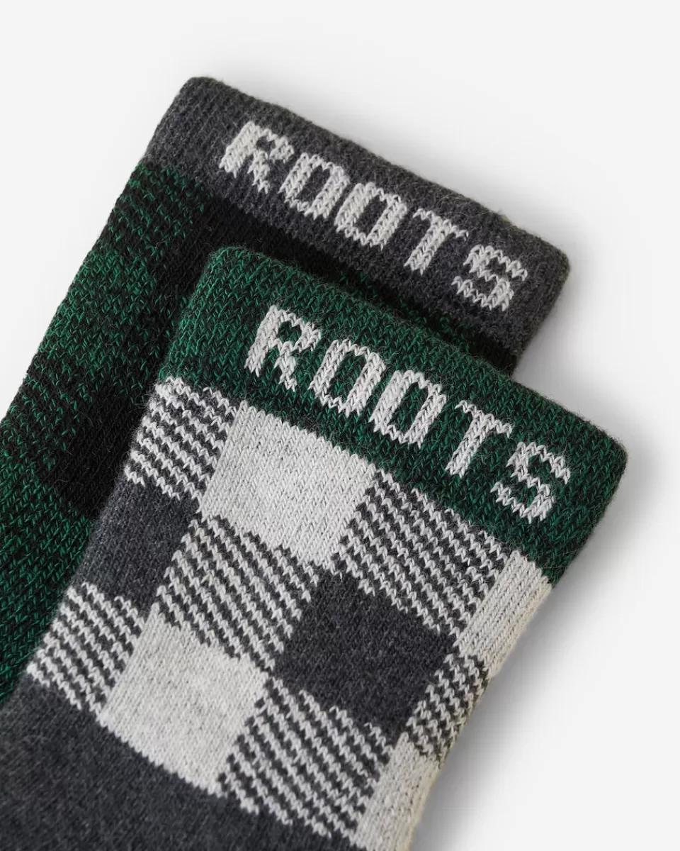 Roots Toddler Park Plaid Sock 2 Pack Discount