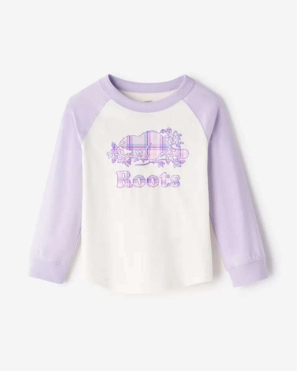 Roots Toddler Plaid Baseball T-Shirt Outlet