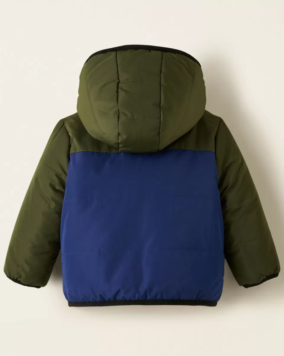 Roots Toddler Reversible Shearling Fleece Jacket BLUE DEPTHS Outlet