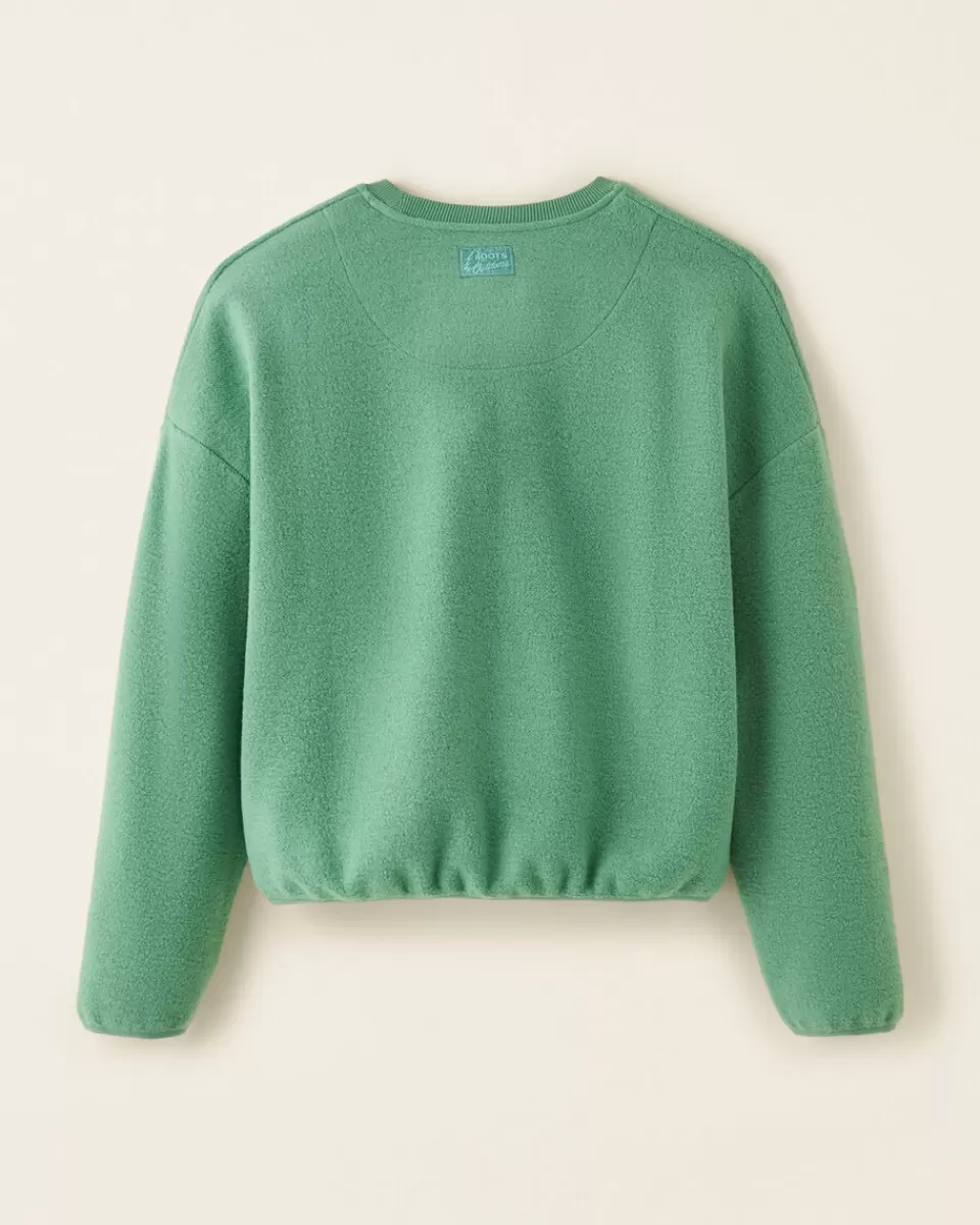 Roots Trail Fleece Relaxed Crew Sweatshirt Sale