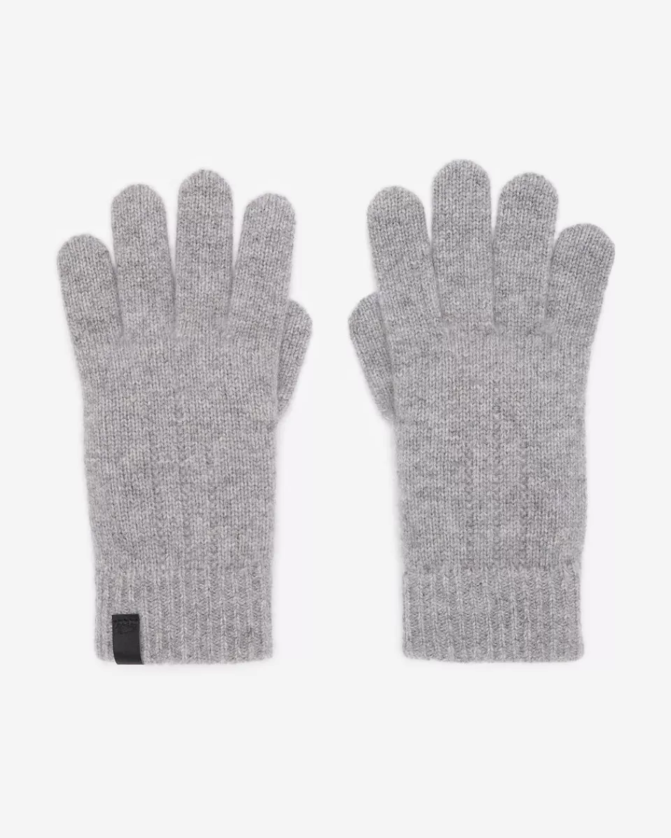 Roots Womens Merino Wool Knit Glove GREY MIX New