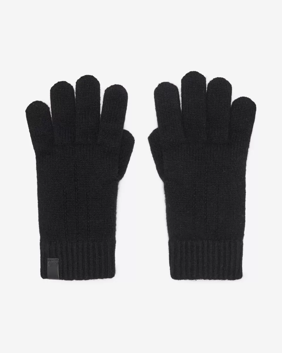 Roots Womens Merino Wool Knit Glove BLACK Online