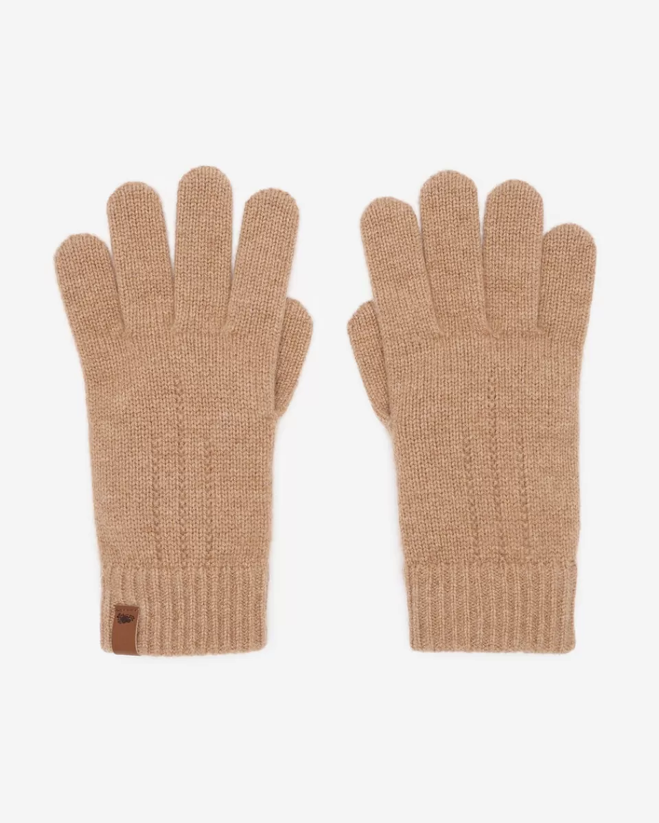 Roots Womens Merino Wool Knit Glove CAMEL MIX Online