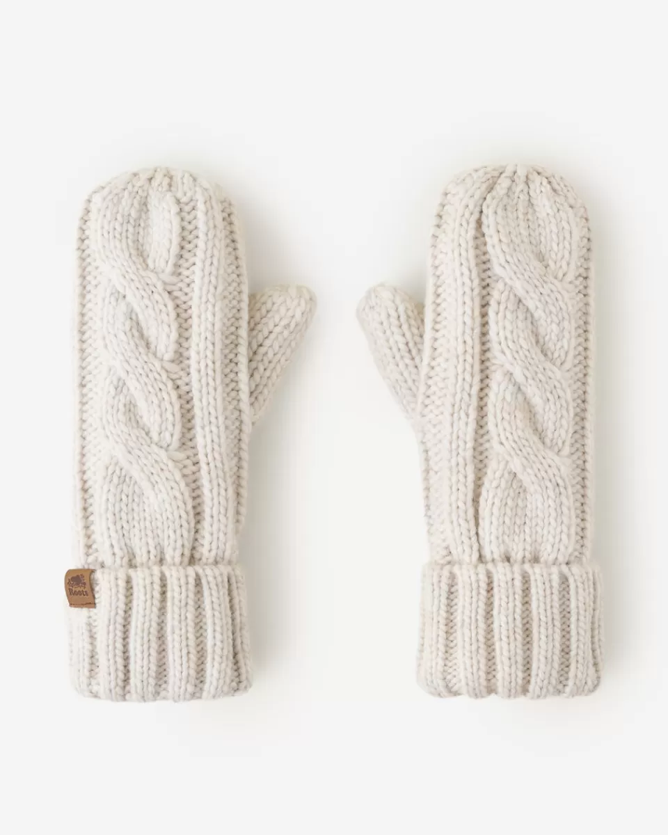 Roots Womens Olivia Cable Mitten OATMEAL MIX Online