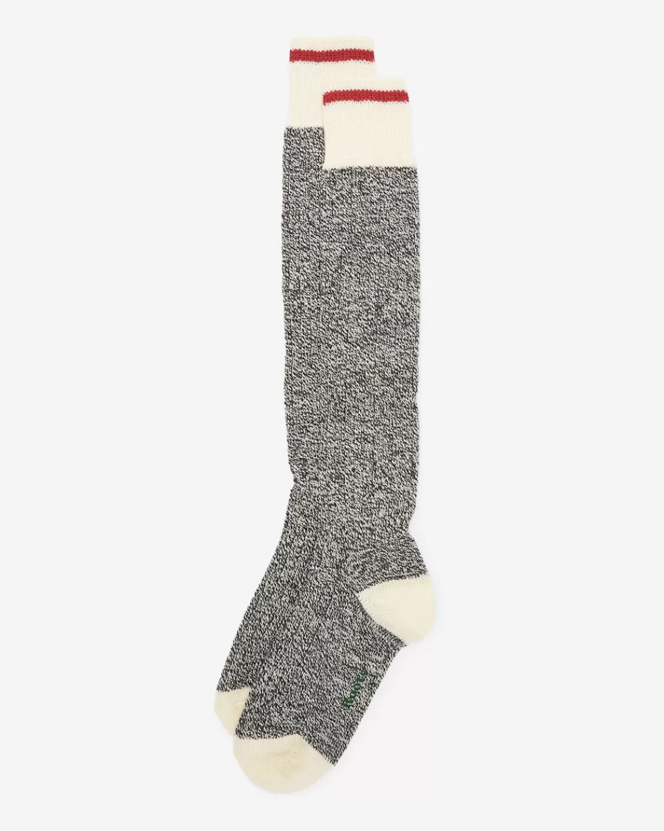 Roots Womens Warm Cabin Knee Sock GREY OAT MIX Hot