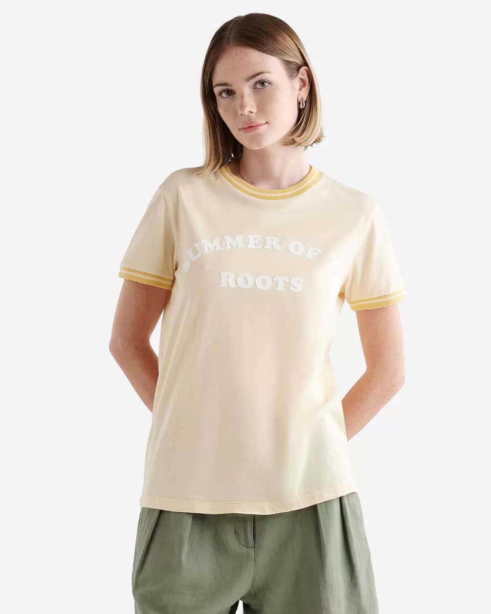 Roots Womens Summer Of 73 Ringer T-shirt Shop